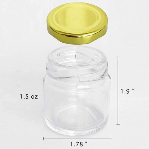 Small Glass Jars with Lid 50 ml | Small Jam Jar for Crafts, DIY and Candle Making - Image 3