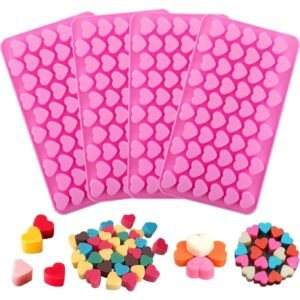 55 Cavity Mini Heart Silicon Candle Mould