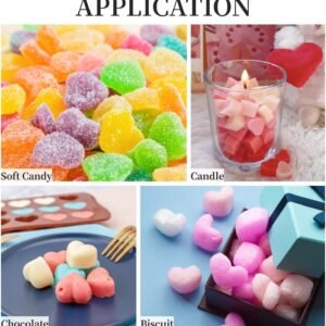 Alternative view of 55 Cavity Mini Heart Silicon Candle Mould