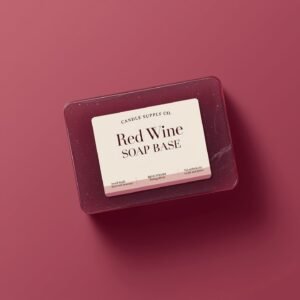 Red Wine Soap Base – Unscented | Premium Melt And Pour Soap Base For Making Soaps (SLS & Paraben Free)
