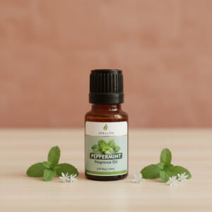 Auralite Fragrance Oil | 10 ml | Peppermint Aroma Oil for Candle Making & Soap Making