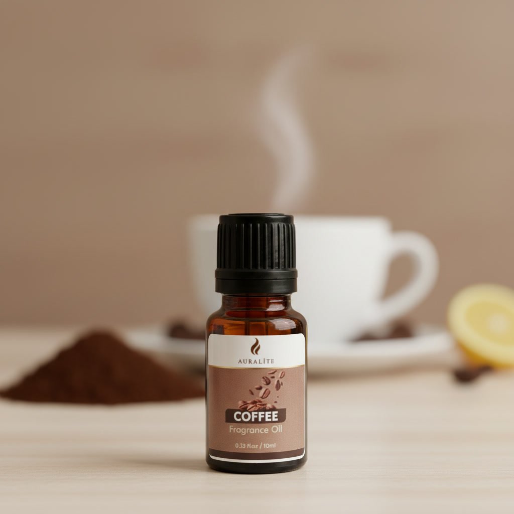 Auralite Fragrance Oil | 10 ml | Coffee Aroma Oil for Candle Making & Soap Making